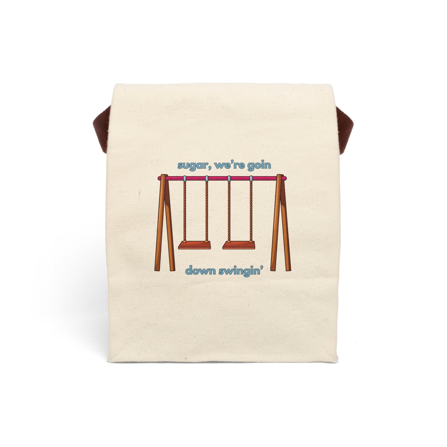 Canvas Lunch Bag With Strap