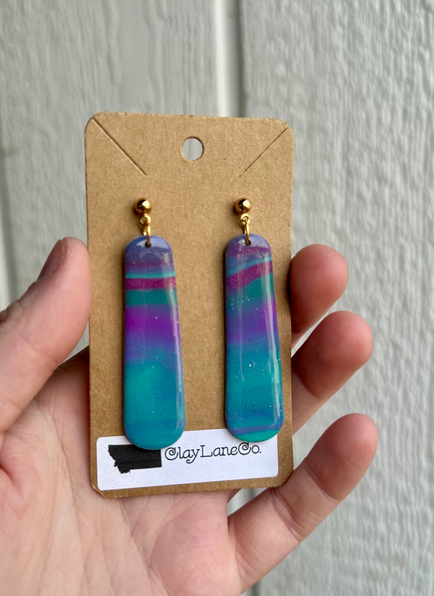 Northern Lights Dangle Studs