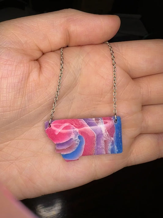 Pink Agate Necklace